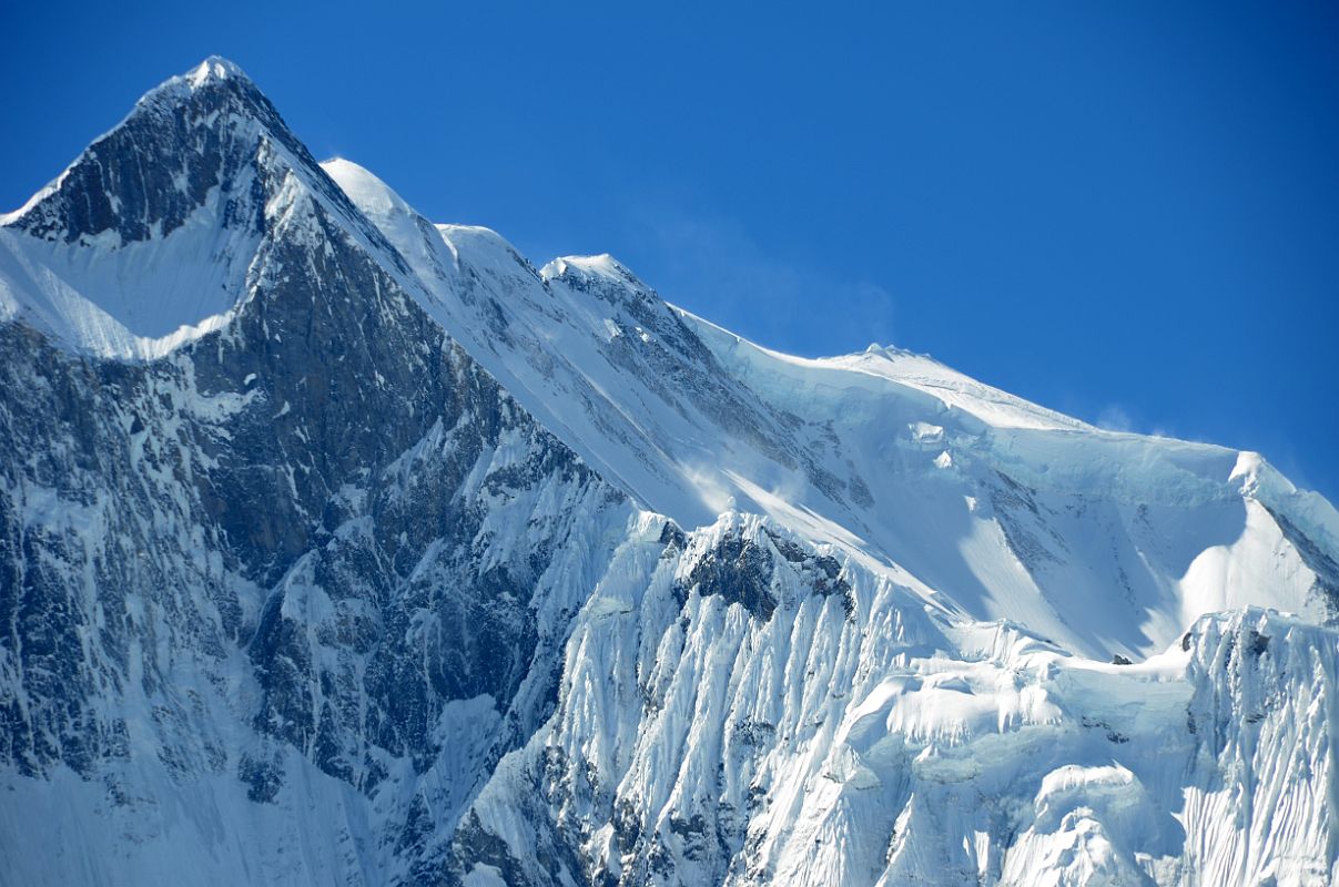 14 Roc Noir Khangsar Kang And Annapurna I North Face With Annapurna East, Annapurna Central and Annapurna I Main Summits Close Up On Trek From Tilicho Peak Hotel To Tilicho Tal Lake 